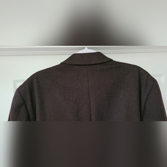 Kenneth Cole New York Men's Charcoal Gray/Black Wool Peacoat Trenchcoat Size 46R - Picture 6 of 11